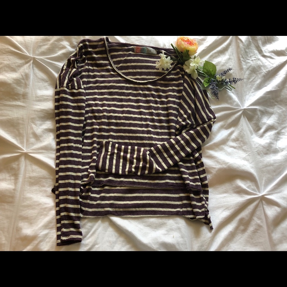 Striped oversized long sleeve